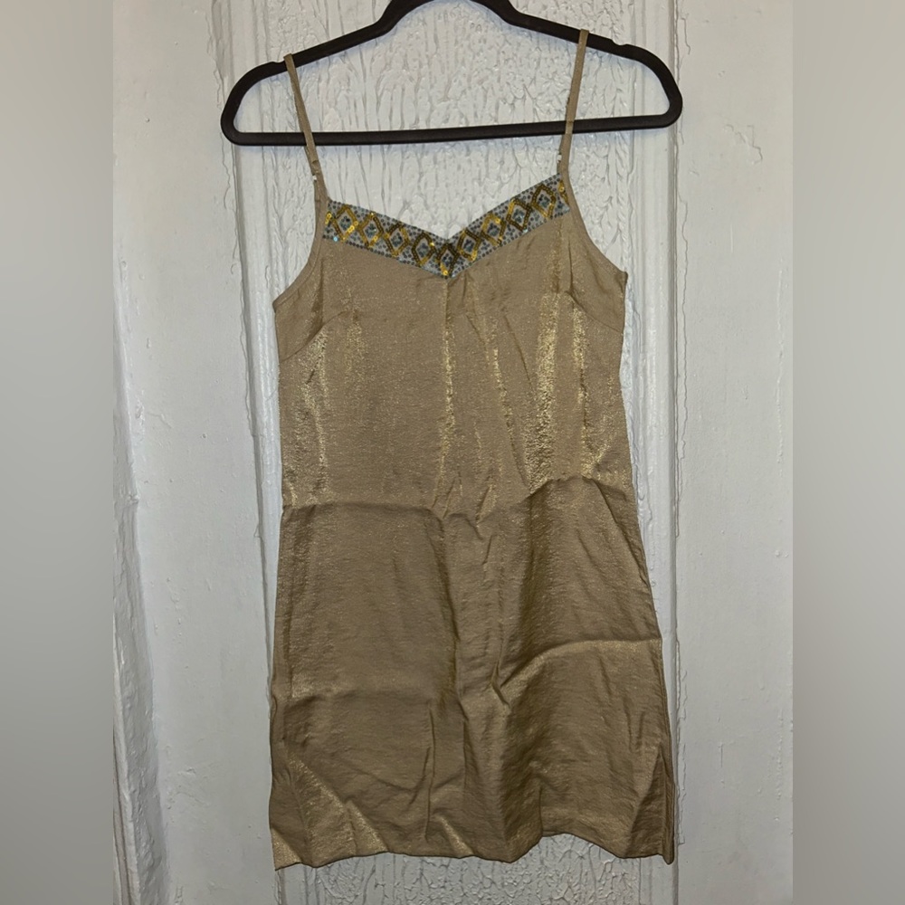 Gold/ Champagne Mini Dress Size XS